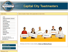 Tablet Screenshot of capital-city-toastmasters.org